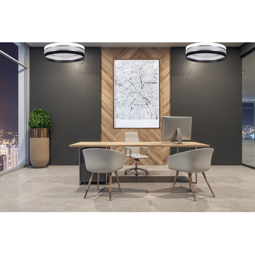 LED Stropna svjetiljka CORAL 1xLED/24W/230V crna/bijela