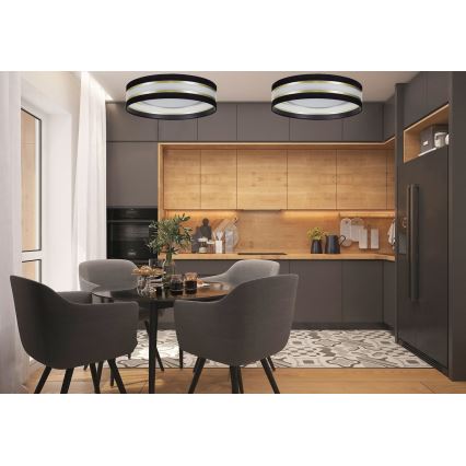 LED stropna svjetiljka CORAL GOLD LED/24W/230V crna/zlatna