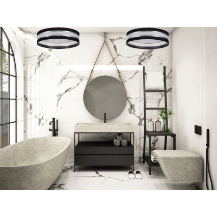 LED stropna svjetiljka CORAL LED/24W/230V crna/srebrna