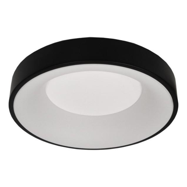 LED stropna svjetiljka DRAX, 32 W, 230 V, 4000 K, Ø 38 cm, crna