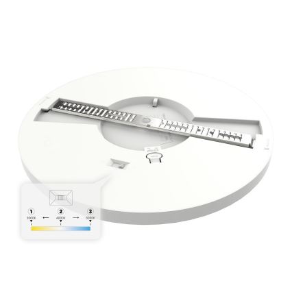 LED stropna svjetiljka EVORA LED/18W/230V 3000/4000/6000K Ø 22,5 cm bijela