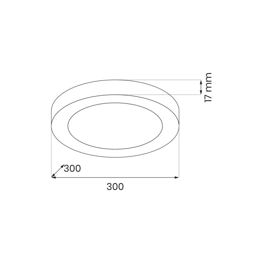 LED stropna svjetiljka EVORA LED/24W/230V 3000/4000/6000K Ø 30 cm bijela