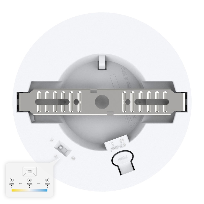 LED stropna svjetiljka EVORA LED/6W/230V 3000/4000/6000K Ø 14 cm bijela