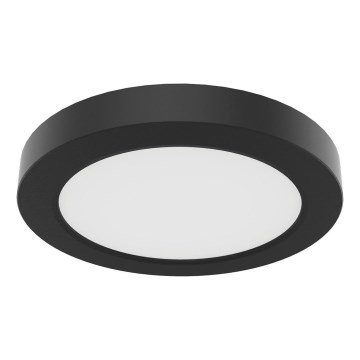 LED stropna svjetiljka EVORA LED/6W/230V 3000/4000/6000K Ø 14 cm crna
