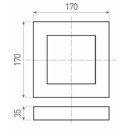 LED Stropna svjetiljka FENIX LED/12W/230V 2800K 17 cm