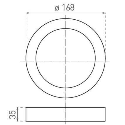 LED Stropna svjetiljka FENIX LED/12W/230V 2900/3900/5800K pr. 16,8 cm bijela