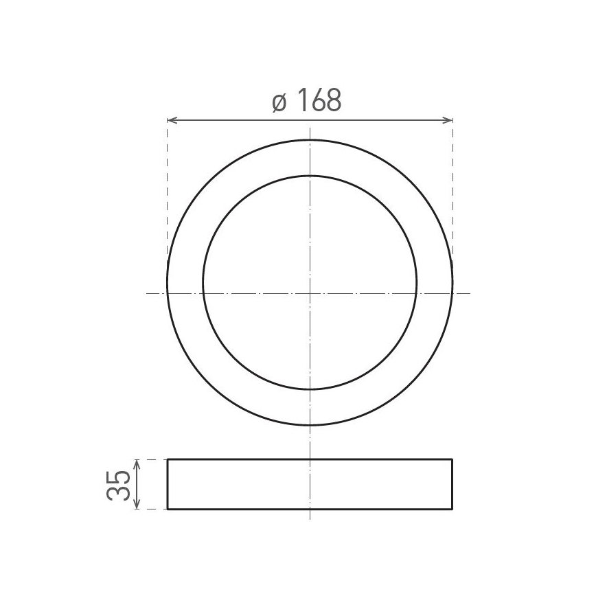LED Stropna svjetiljka FENIX LED/12W/230V 2900/3900/5800K pr. 16,8 cm bijela