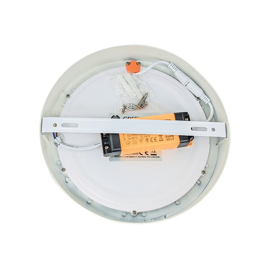 LED Stropna svjetiljka FENIX LED/12W/230V 3800K pr. 17 cm snježno bijela