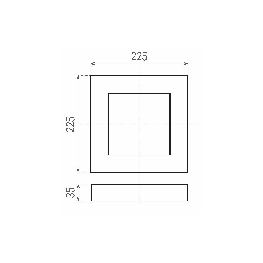 LED Stropna svjetiljka FENIX LED/18W/230V 2800K 22,5 cm
