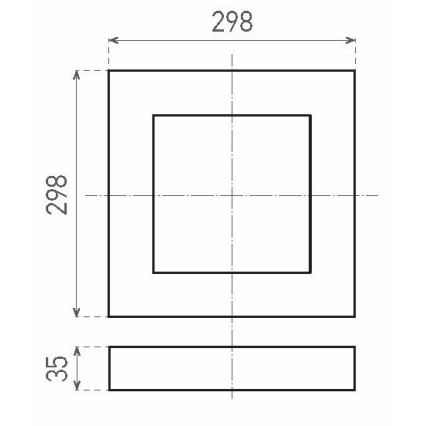 LED Stropna svjetiljka FENIX LED/24W/230V 2800K 29,8 cm