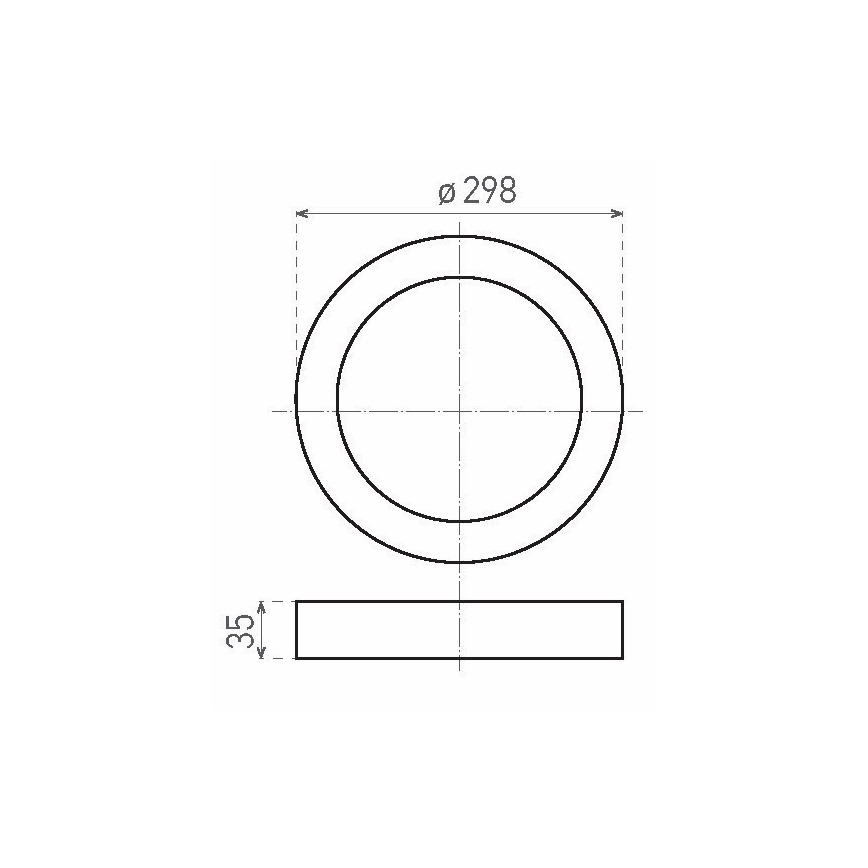 LED Stropna svjetiljka FENIX LED/24W/230V 2800K pr. 29,8 cm