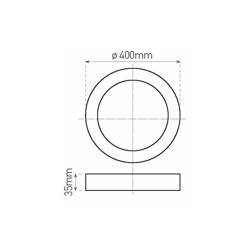 LED Stropna svjetiljka FENIX LED/32W/230V 3800K pr. 40 cm