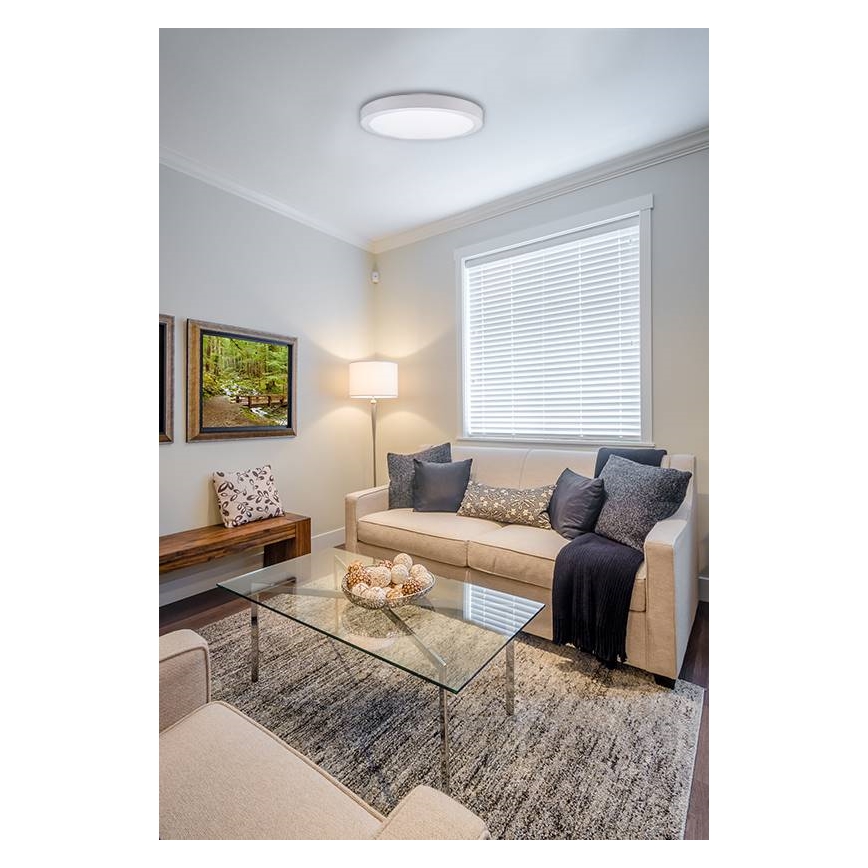 LED Stropna svjetiljka FENIX LED/32W/230V 3800K promjer 40 cm snježno bijela