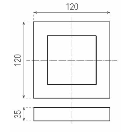 LED Stropna svjetiljka FENIX LED/6W/230V 3800K 12 cm