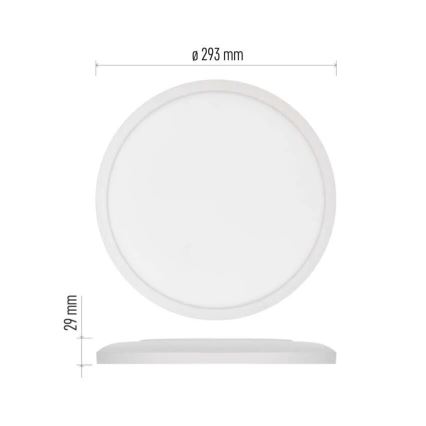LED Stropna svjetiljka FLORI LED/18W/230V 4000K bijela pr. 29 cm
