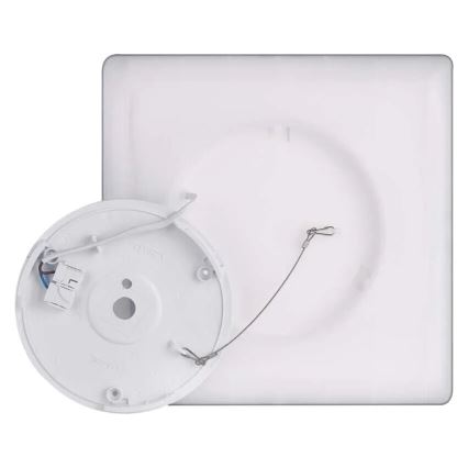 LED Stropna svjetiljka FLORI LED/18W/230V 4000K crna 29x29 cm