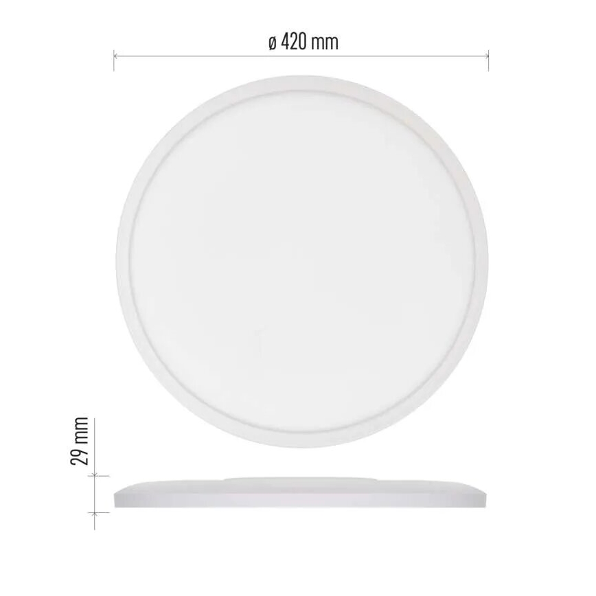 LED Stropna svjetiljka FLORI LED/22W/230V 4000K bijela pr. 42 cm