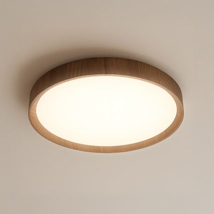 LED stropna svjetiljka FOREST LED/24W/230V Ø 39 cm smeđa