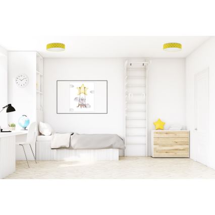 LED Stropna svjetiljka GALAXY KIDS LED/24W/230V točkice žuta/bijela