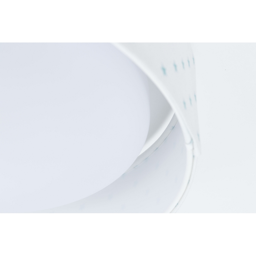 LED Stropna svjetiljka GALAXY KIDS LED/24W/230V zvjezdice bijela/tirkizna