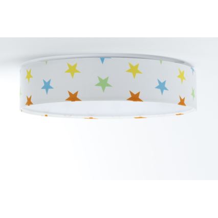 LED Stropna svjetiljka GALAXY KIDS LED/24W/230V zvjezdice šarena