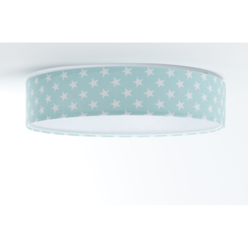 LED Stropna svjetiljka GALAXY KIDS LED/24W/230V zvjezdice zelena/bijela