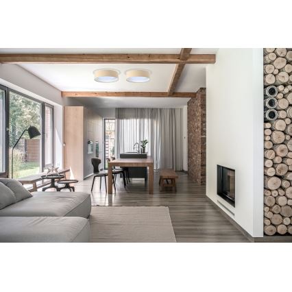 LED stropna svjetiljka GALAXY LED/24W/230V Ø 44 cm bež/bijela