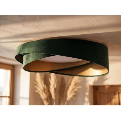 LED stropna svjetiljka GALAXY MODERN LED/24W/230V, promjer 55 cm, zelena/zlatna