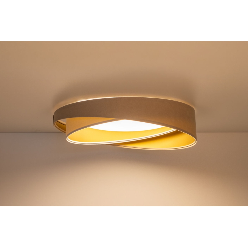 LED stropna svjetiljka GALAXY MODERN LED/24W/230V Ø 55 cm bež/bijela/zlatna