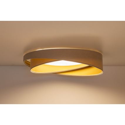 LED stropna svjetiljka GALAXY MODERN LED/24W/230V Ø 55 cm bež/zlatna