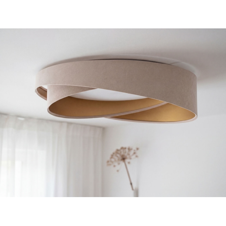 LED stropna svjetiljka GALAXY MODERN LED/24W/230V Ø 55 cm bež/zlatna