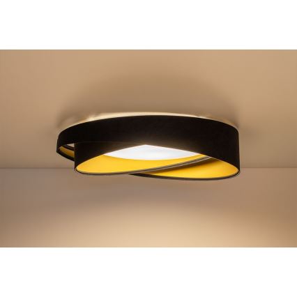 LED stropna svjetiljka GALAXY MODERN LED/24W/230V Ø 55 cm crna/zlatna