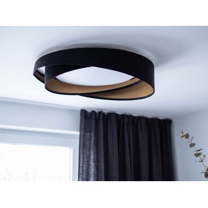 LED stropna svjetiljka GALAXY MODERN LED/24W/230V Ø 55 cm crna/zlatna