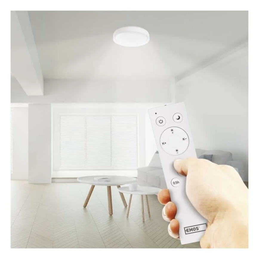 LED stropna svjetiljka s prigušivanjem GoSmart LED/45W/230V promjer 50 cm 2700-6500K Wi-Fi Tuya + daljinski upravljač