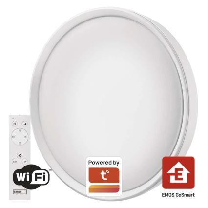 LED stropna svjetiljka s prigušivanjem GoSmart LED/45W/230V promjer 50 cm 2700-6500K Wi-Fi Tuya + daljinski upravljač
