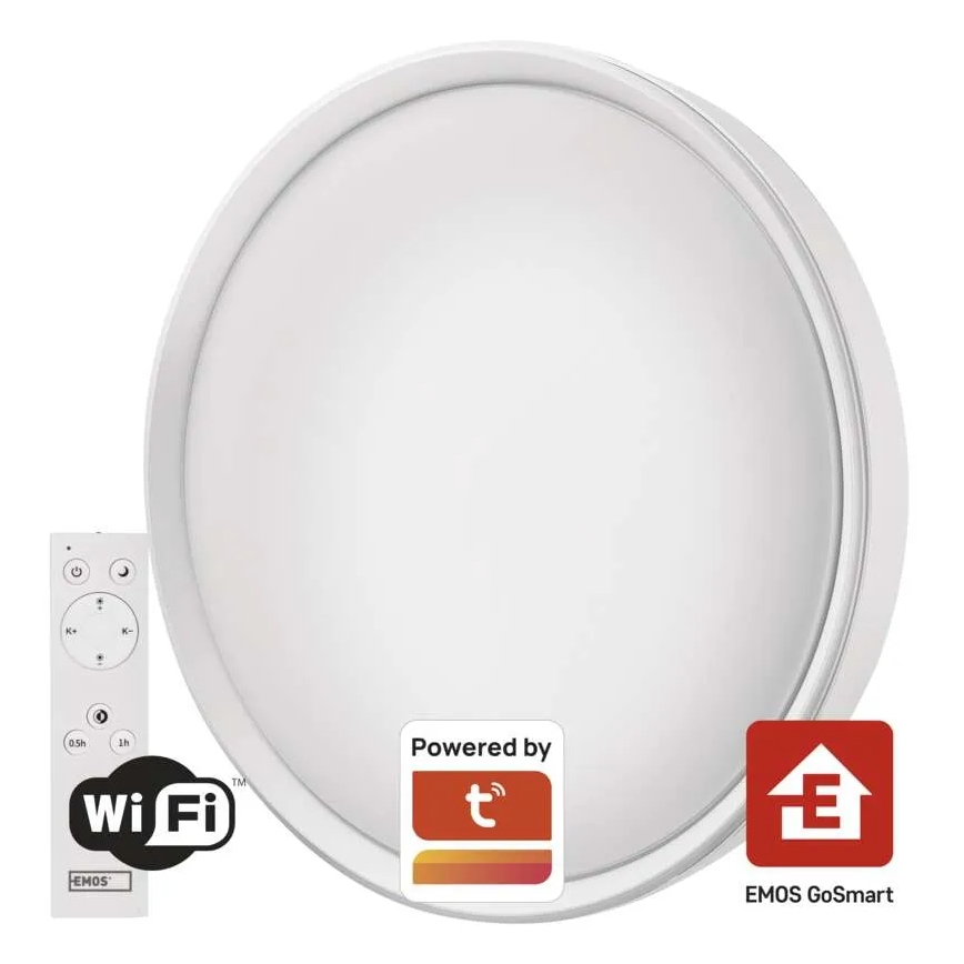 LED stropna svjetiljka s prigušivanjem GoSmart LED/45W/230V promjer 50 cm 2700-6500K Wi-Fi Tuya + daljinski upravljač