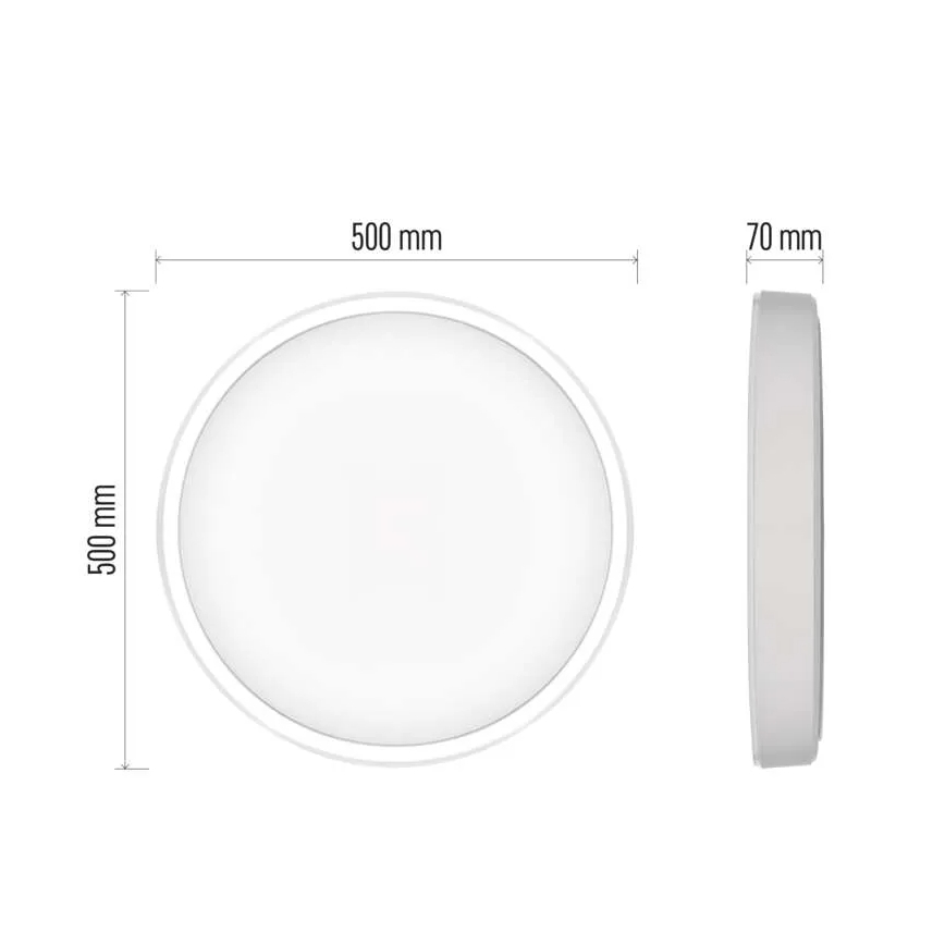 LED stropna svjetiljka s prigušivanjem GoSmart LED/45W/230V promjer 50 cm 2700-6500K Wi-Fi Tuya + daljinski upravljač