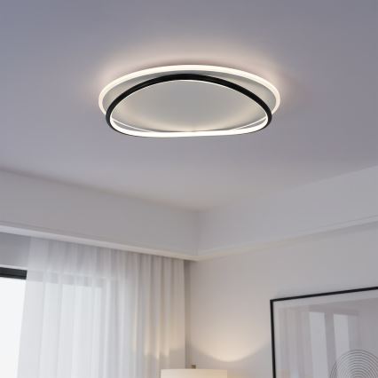 LED stropna svjetiljka HALO LED/38W/230V Ø 50 cm crna