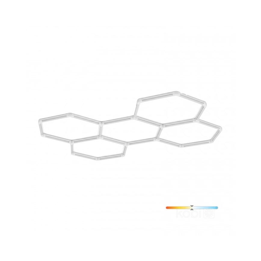 LED stropna svjetiljka HEXLINE LED/216W/230V 4000K 208x300 cm bijela