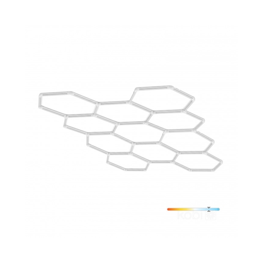 LED stropna svjetiljka HEXLINE LED/513W/230V 6500K 300x516 cm bijela