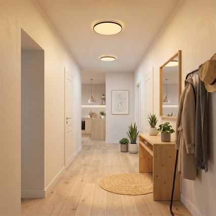 LED stropno svjetlo HUGO LED/12/18/24W/230V 3000/4000/6500K Ø 30 cm IP54 crno