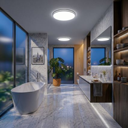 LED stropna svjetiljka HUGO LED/21/32/42W/230V 3000/4000/6500K promjer 45 cm IP54 bijela