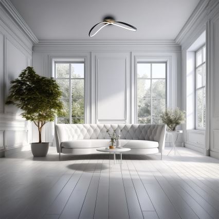 LED Stropna svjetiljka INFINITY LED/21W/230V crna