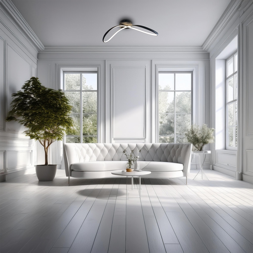 LED Stropna svjetiljka INFINITY LED/21W/230V crna