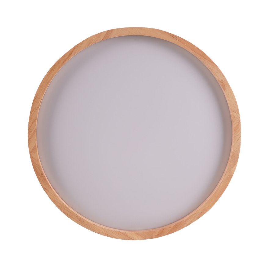 LED Stropna svjetiljka JANUSZ LED/12W/230V pr. 27 cm IP44 hrast