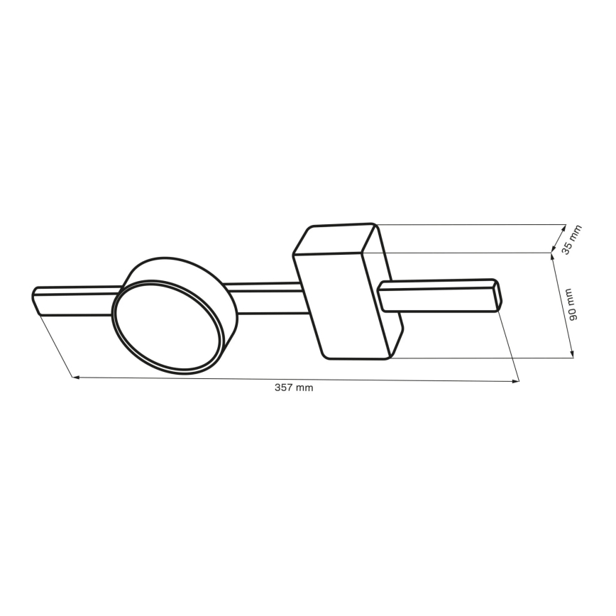 LED Stropna svjetiljka JOY 1xGX53/6W/230V crna