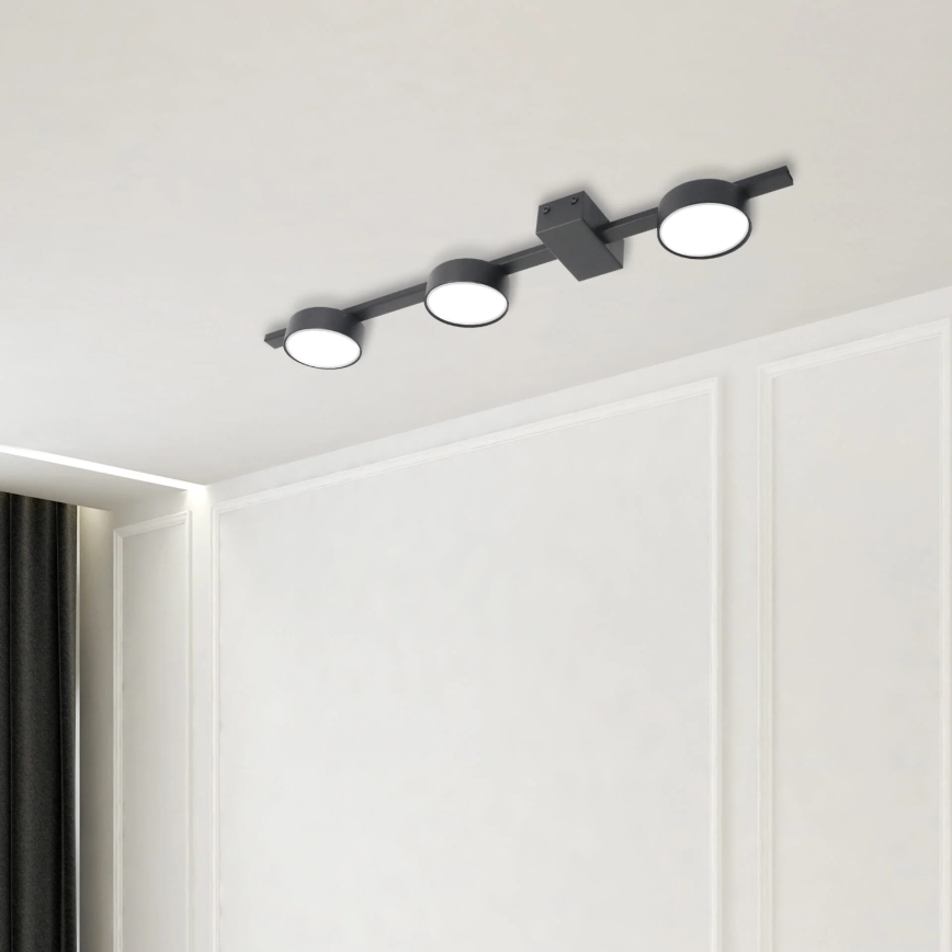 LED Stropna svjetiljka JOY 3xGX53/6W/230V crna