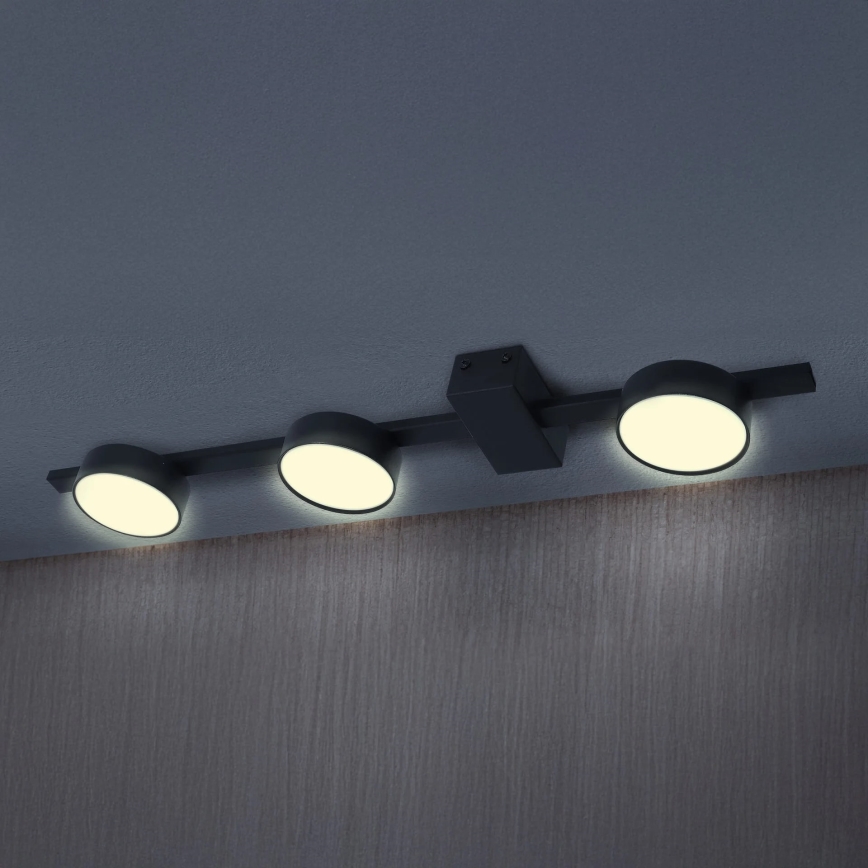 LED Stropna svjetiljka JOY 3xGX53/6W/230V crna
