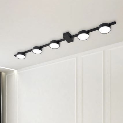 LED Stropna svjetiljka JOY 5xGX53/6W/230V crna