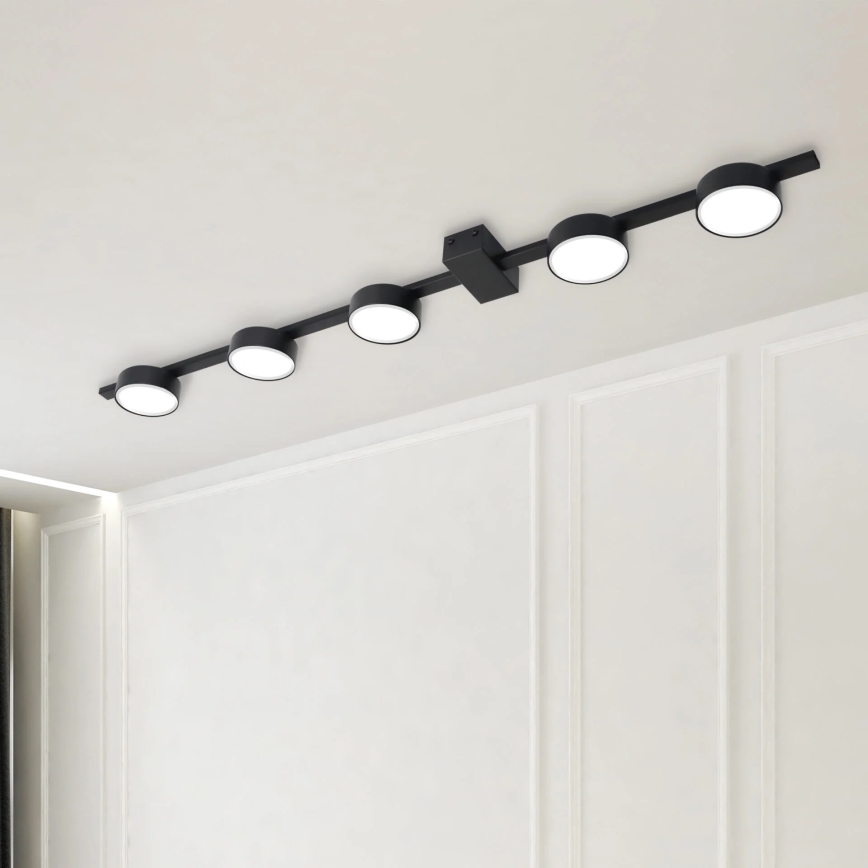LED Stropna svjetiljka JOY 5xGX53/6W/230V crna